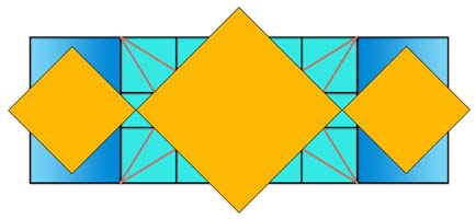 Image template for 1 + 3Phi collage forms by artist Doug Craft